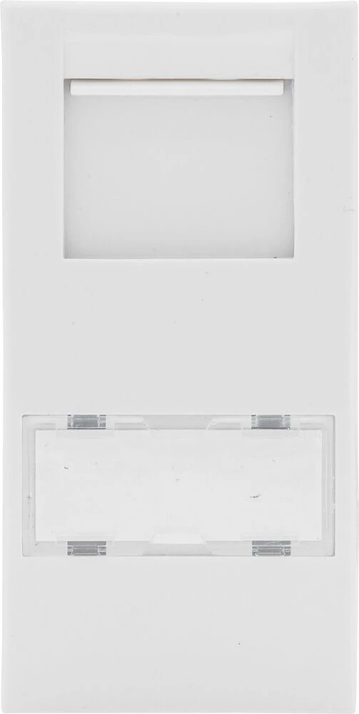 BG Euro Module RJ45, CAT5E, IDC, White