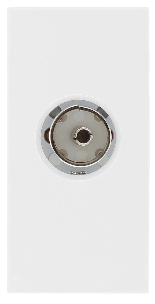 BG Euro Module Co-Ax, White