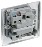 BG Nexus Metal Brushed Steel, 13A Switched Fused Connection Unit