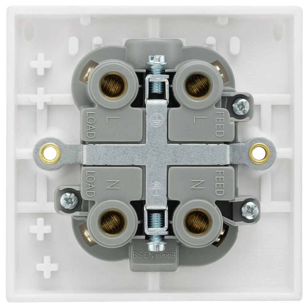 BG Ceiling Switch, 50A, Double Pole with Indicator