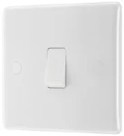 BG Nexus Series White Moulded 20A 16AX Single Switch 1 Way