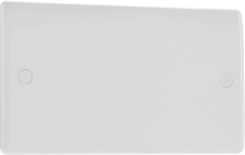 BG Nexus Series White Moulded Double Blank Plate