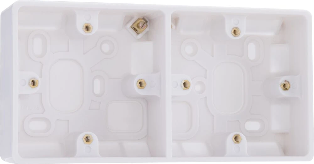 BG Nexus Series White Moulded Dual Surface Box 37mm