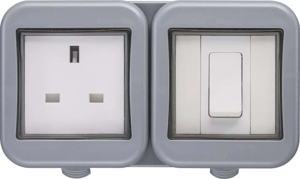 Weatherproof 13A Single Socket With Single Switch, IP55