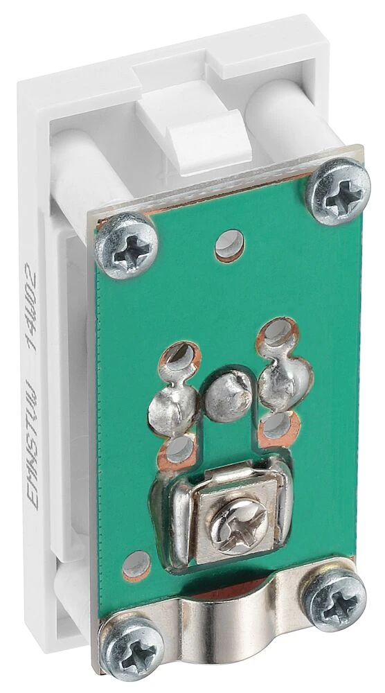 BG Euro Module Co-Ax, White