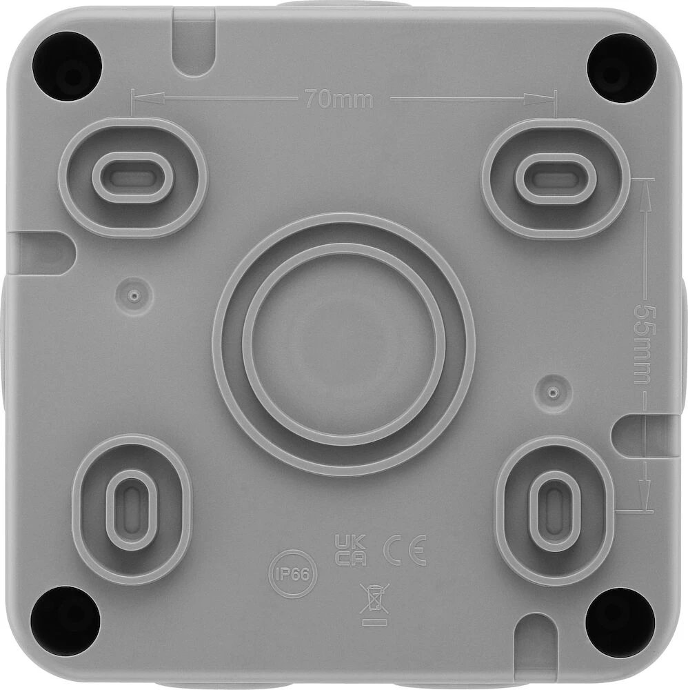 BG Nexus Storm, Unswitched Fused Connection Unit with Latching RCD, IP66