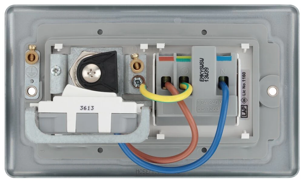BG Metal Clad 13A Key Controlled Socket, Double Pole