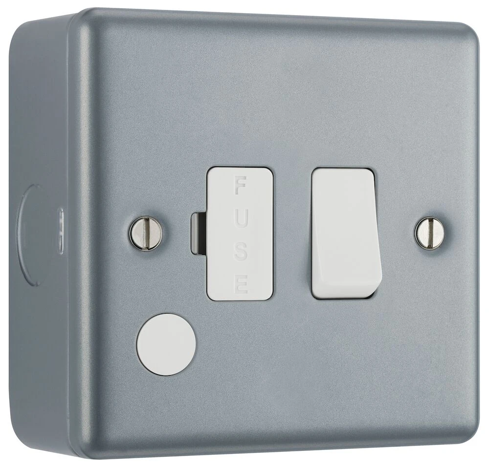 BG Metal Clad 13A Switched Fused Connection Unit with Optional Flex Outlet