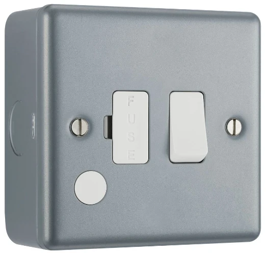 BG Metal Clad 13A Switched Fused Connection Unit with Optional Flex Outlet