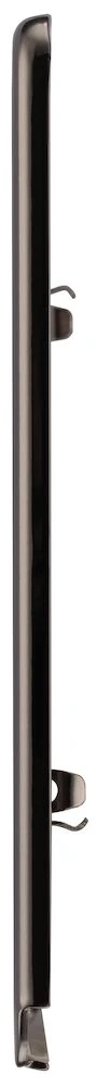 BG Grid Screwless Flatplate Rectangular Front Plate 3 Module, Black Nickel