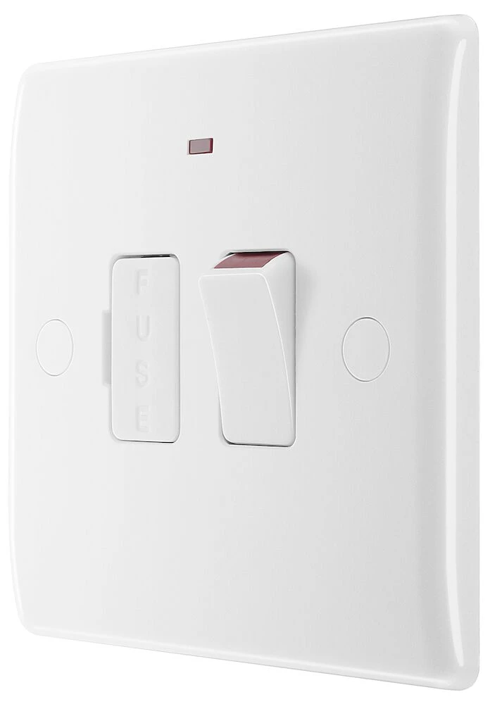 BG Nexus Series White Moulded 13A Switched Fused Connection Unit with LED Indicator