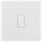 BG Nexus Series White Moulded 20A 16AX Single Switch 1 Way