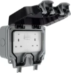 BG Nexus Storm, 13A Double Switched Socket, IP66