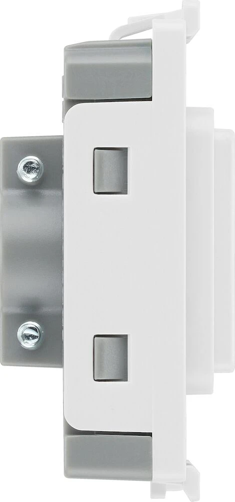 BG Grid Flex Outlet Module White