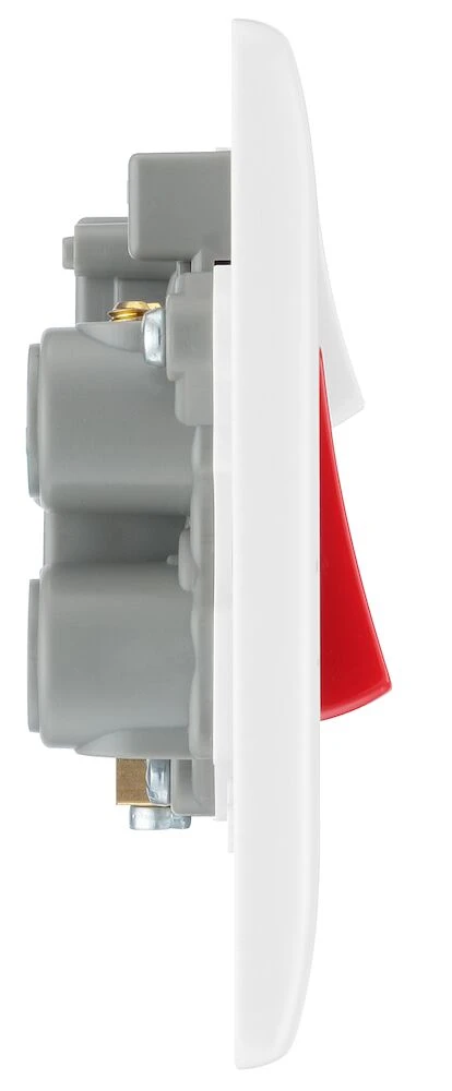 BG Nexus Series White Moulded 45A Cooker Control Unit With 13A Socket