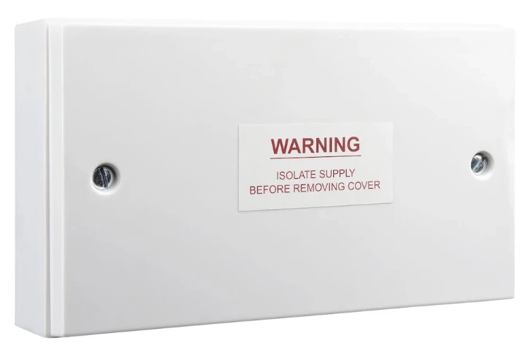 BG White Moulded Square Edge Double Blank Plate