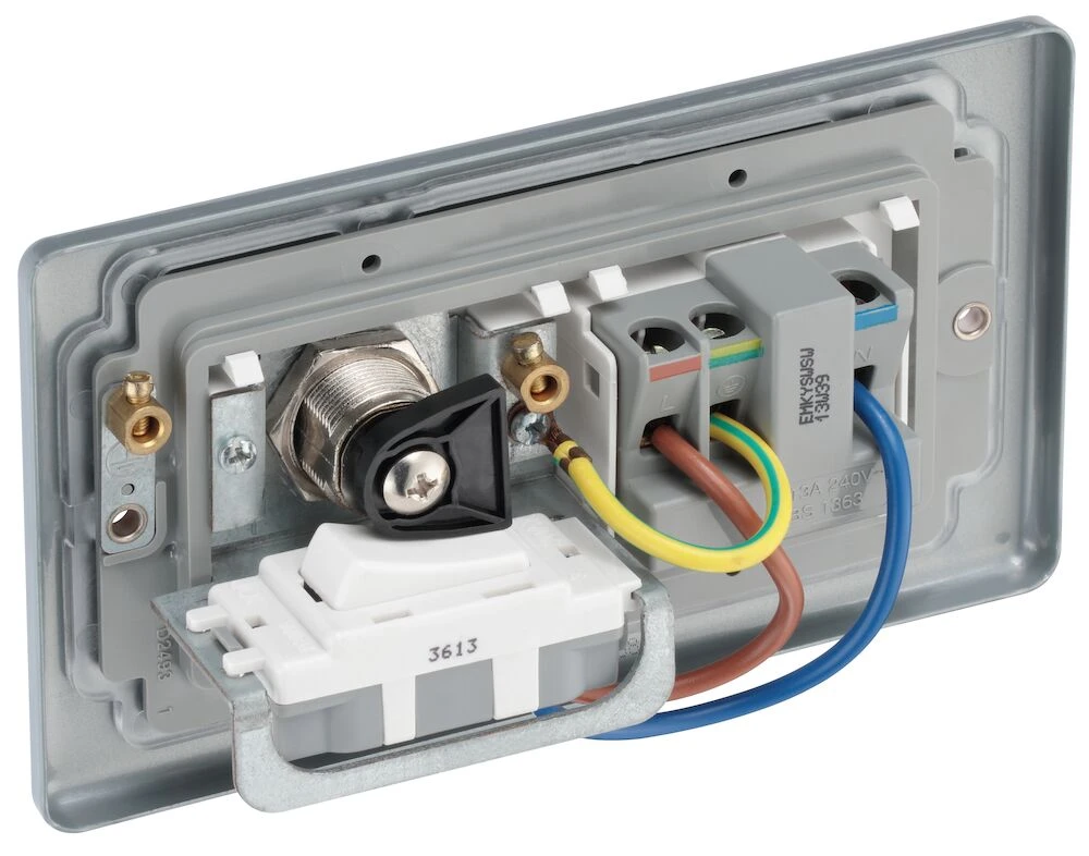 BG Metal Clad 13A Key Controlled Socket, Double Pole