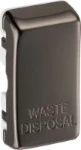 BG Grid Replacement Rocker WASTE DISPOSAL, Pack of 10, Black Nickel