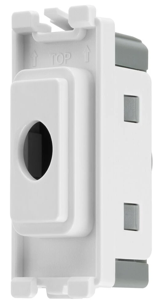 BG Grid Flex Outlet Module White