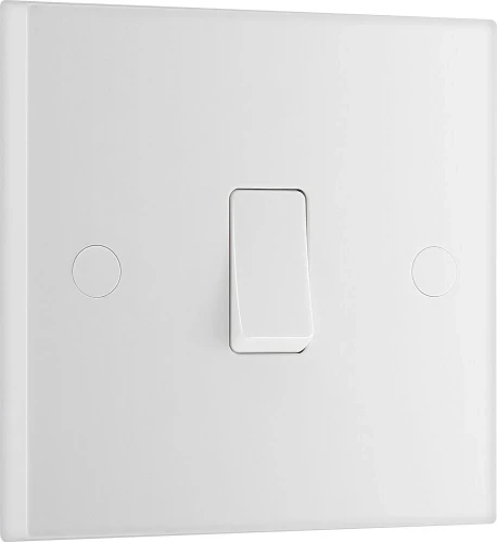 BG White Moulded Square Edge 20A Double Pole Switch