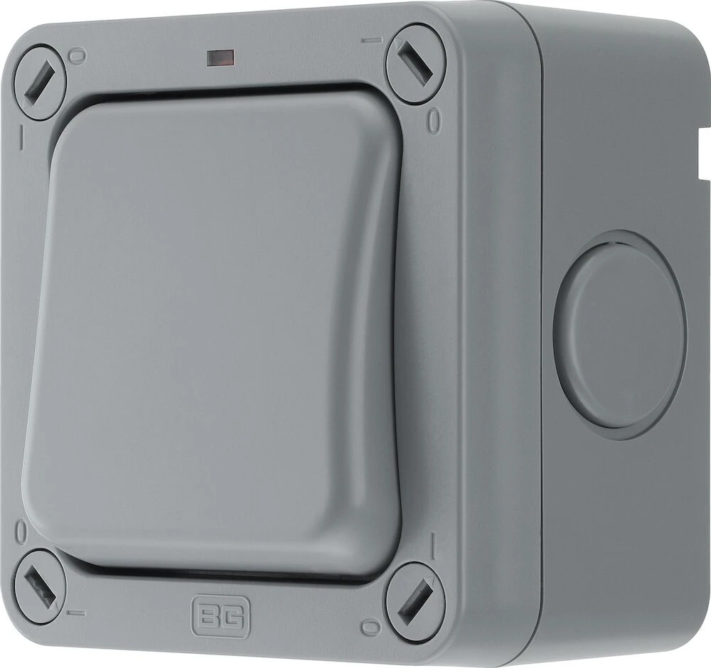 BG Nexus Storm, 20A Single Switch, 2 Way, IP66