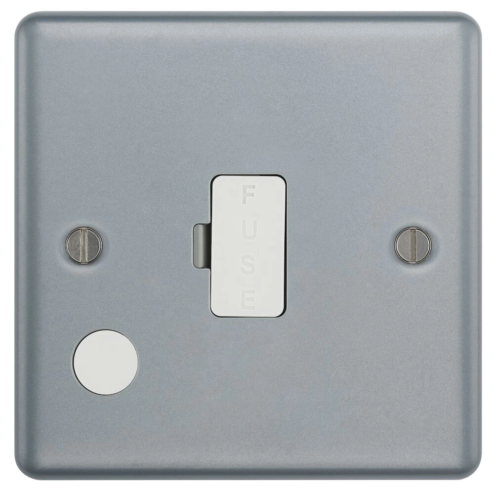 BG Metal Clad 13A Unswitched Fused Connection Unit with Optional Flex Outlet