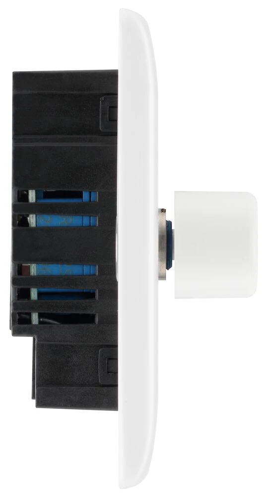 BG Nexus Series White Moulded Quadruple Dimmer Switch 2 Way, Trailing Edge 200W