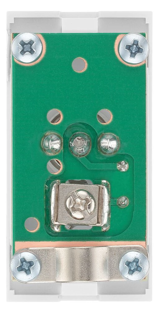 BG Euro Module Co-Ax, Isolated, White