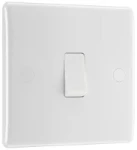 BG Nexus Series White Moulded 20A 16AX Single Switch 1 Way