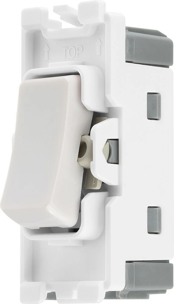BG Grid 20A Switch Module Intermediate, White