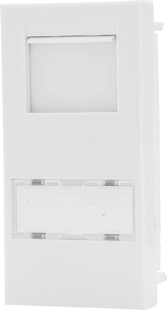 BG Euro Module RJ45, CAT5E, IDC, White