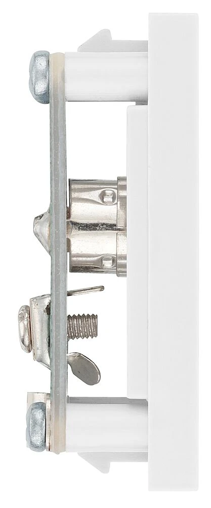 BG Euro Module Co-Ax, White