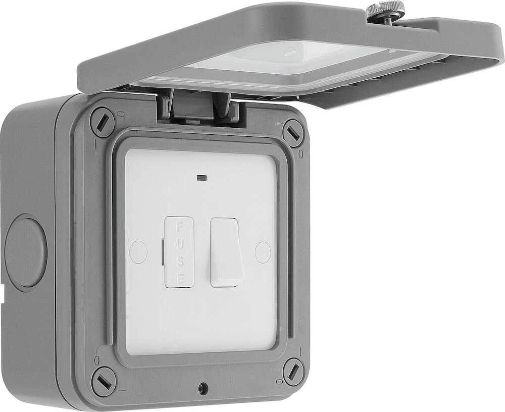 BG Nexus Storm, Switched Fused Connection Unit with Indicator IP66