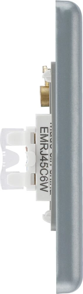 BG Metal Clad Single RJ45 Telephone Socket, IDC Type