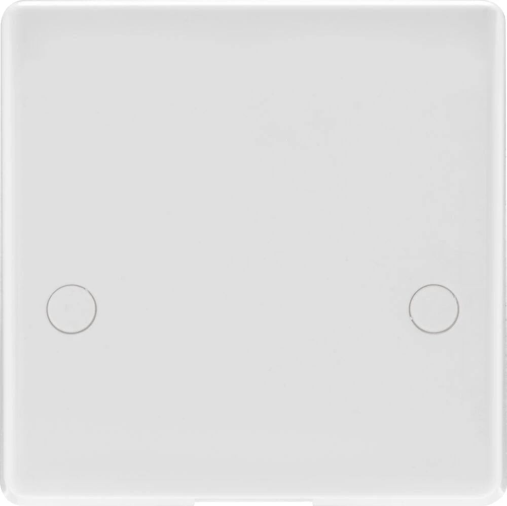 BG Nexus Series White Moulded 45A Cooker Flex Outlet Plate Bottom Entry