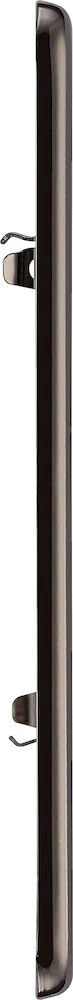 BG Grid Screwless Flatplate Rectangular Front Plate 3 Module, Black Nickel