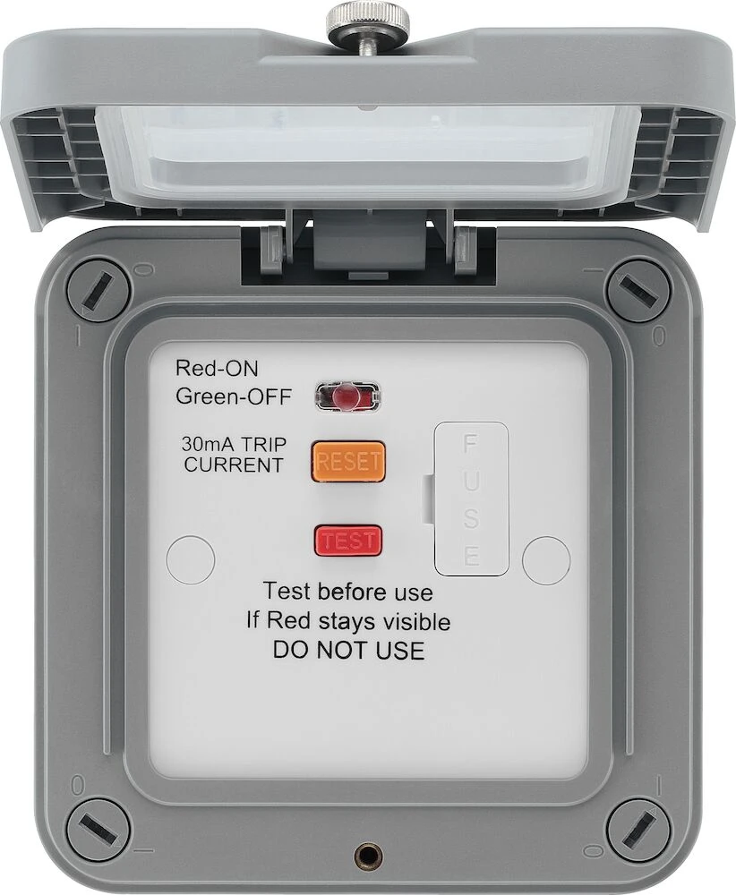 BG Nexus Storm, Unswitched Fused Connection Unit with Latching RCD, IP66