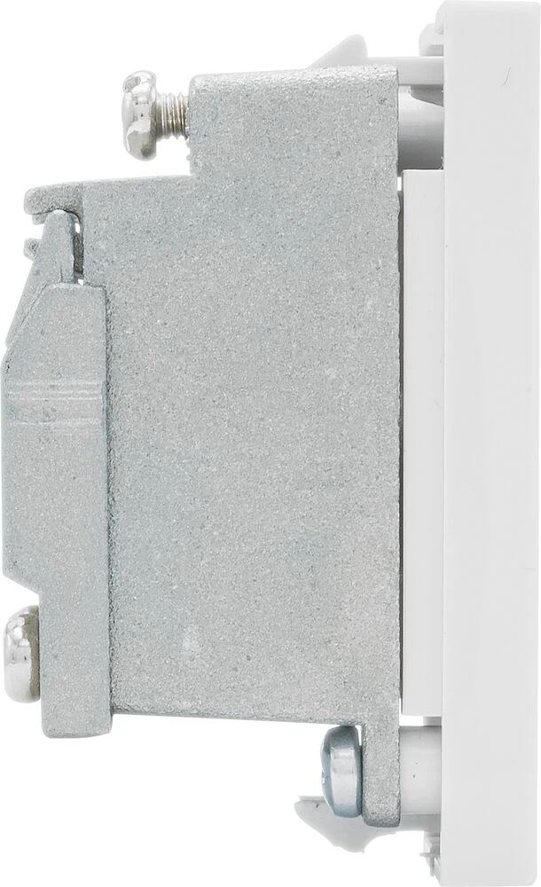 BG Euro Module IEC, Screened, Female (Return), White