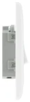 BG Nexus Series White Moulded 20A 16AX Single Switch 1 Way
