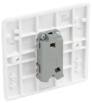 BG Nexus Series White Moulded 20A 16AX Single Switch 1 Way