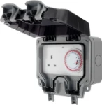 BG Nexus Storm, IP66 Weatherproof 13A Single Socket with Mechanical Timer Control