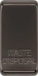 BG Grid Replacement Rocker WASTE DISPOSAL, Pack of 10, Black Nickel