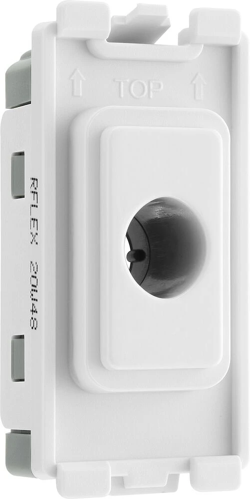 BG Grid Flex Outlet Module White
