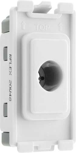 BG Grid Flex Outlet Module White