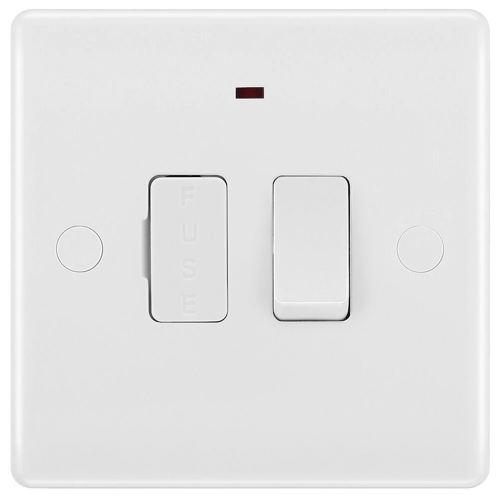 BG Nexus Series White Moulded 13A Switched Fused Connection Unit with LED Indicator