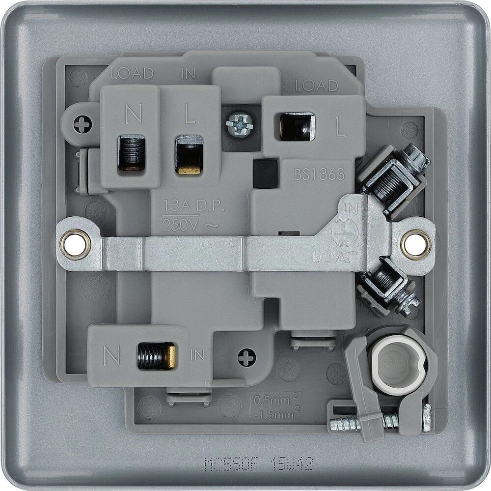 BG Metal Clad 13A Switched Fused Connection Unit with Optional Flex Outlet