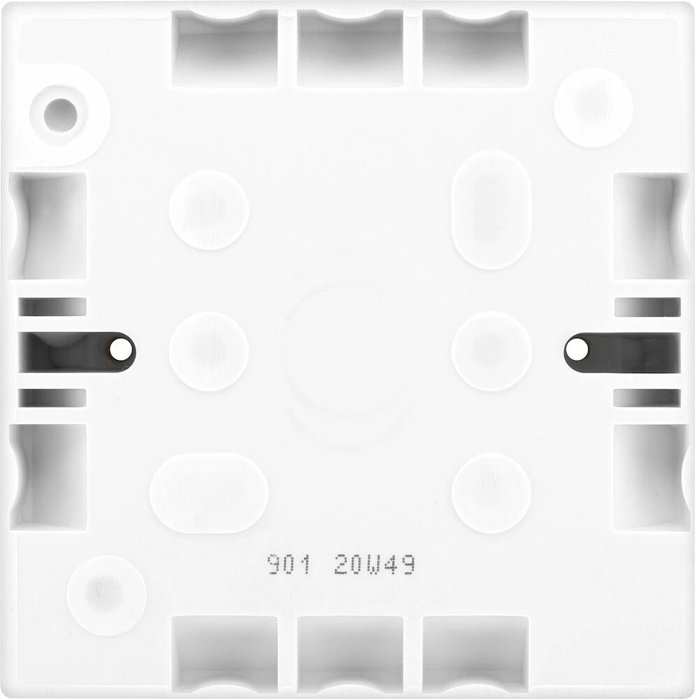 BG White Moulded Square Edge Single Surface Box 32mm