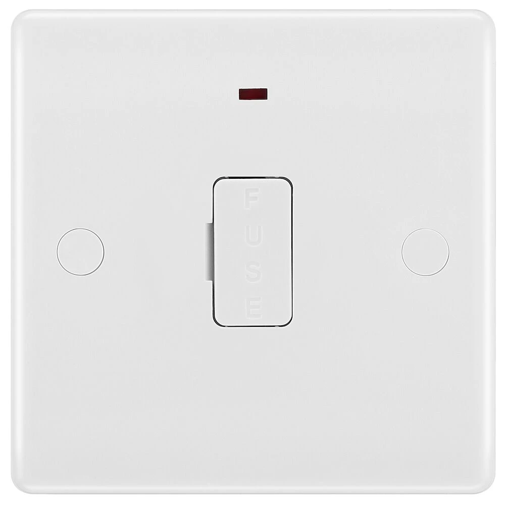 BG Nexus Series White Moulded 13A Unswitched Fused Connection Unit with LED Indicator