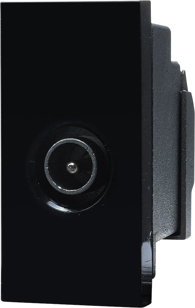 BG Euro Module IEC, Screened, Male, Black