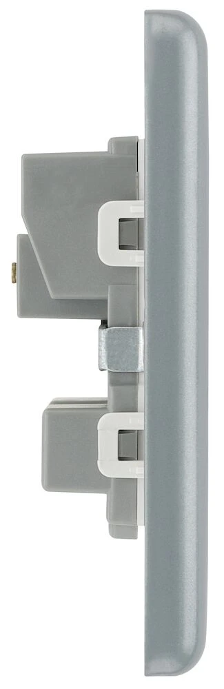 BG Metal Clad 13A Single Unswitched Socket